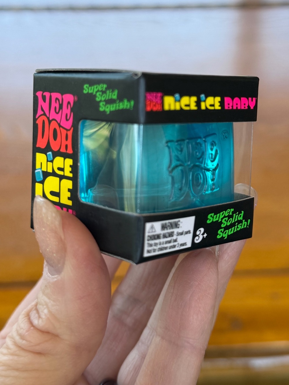 Blue Nice Ice Baby (mini!) NeeDoh (1) Authentic Schylling- New in Box!